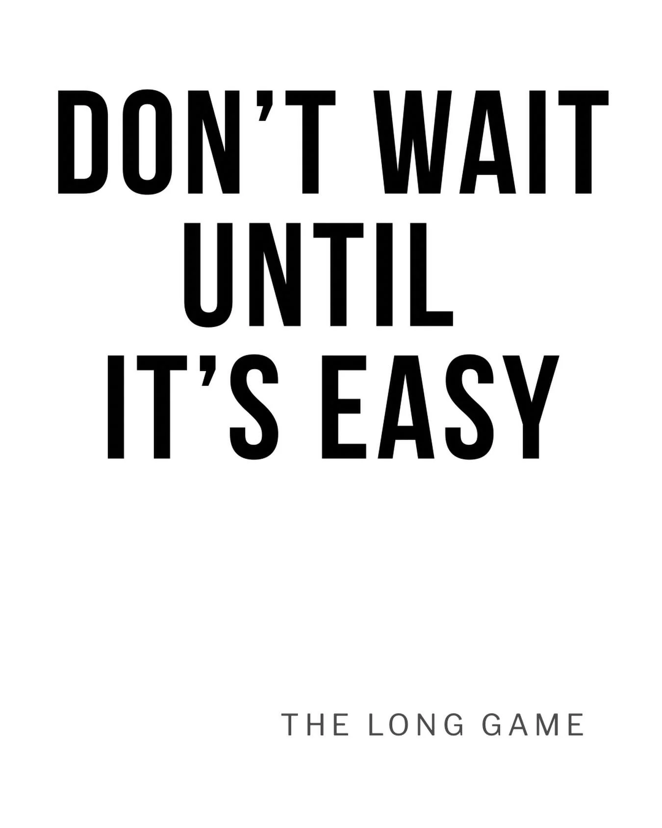 The long game isn&rsquo;t easy. 

That&rsquo;s why it works.

#TheLongGame
#RelationshipMarketing
