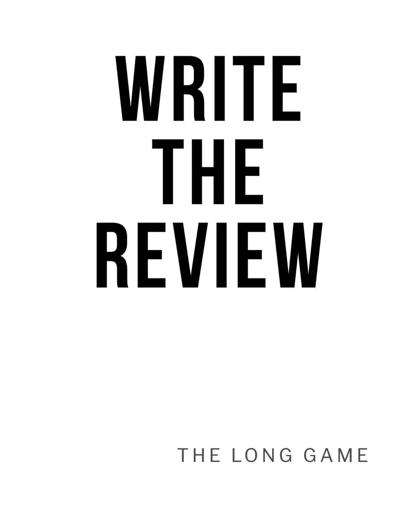 WRITE THE REVIEW.

If a business, vendor, venue, restaurant, or creative team does a great job, take two minutes and leave the review.

Most people think it.
Very few actually write it.

One review can help a small business land a new client, build t