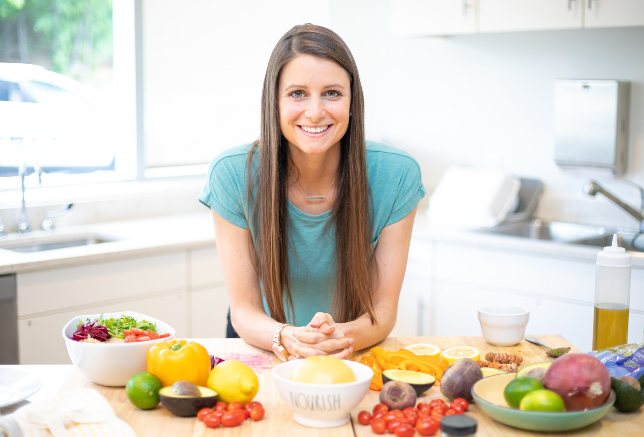 Portrait / headshot of Erin Kenney of Nutrition Rewired, registered dietitian and health coach, by Vision Balm in Charleston, SC