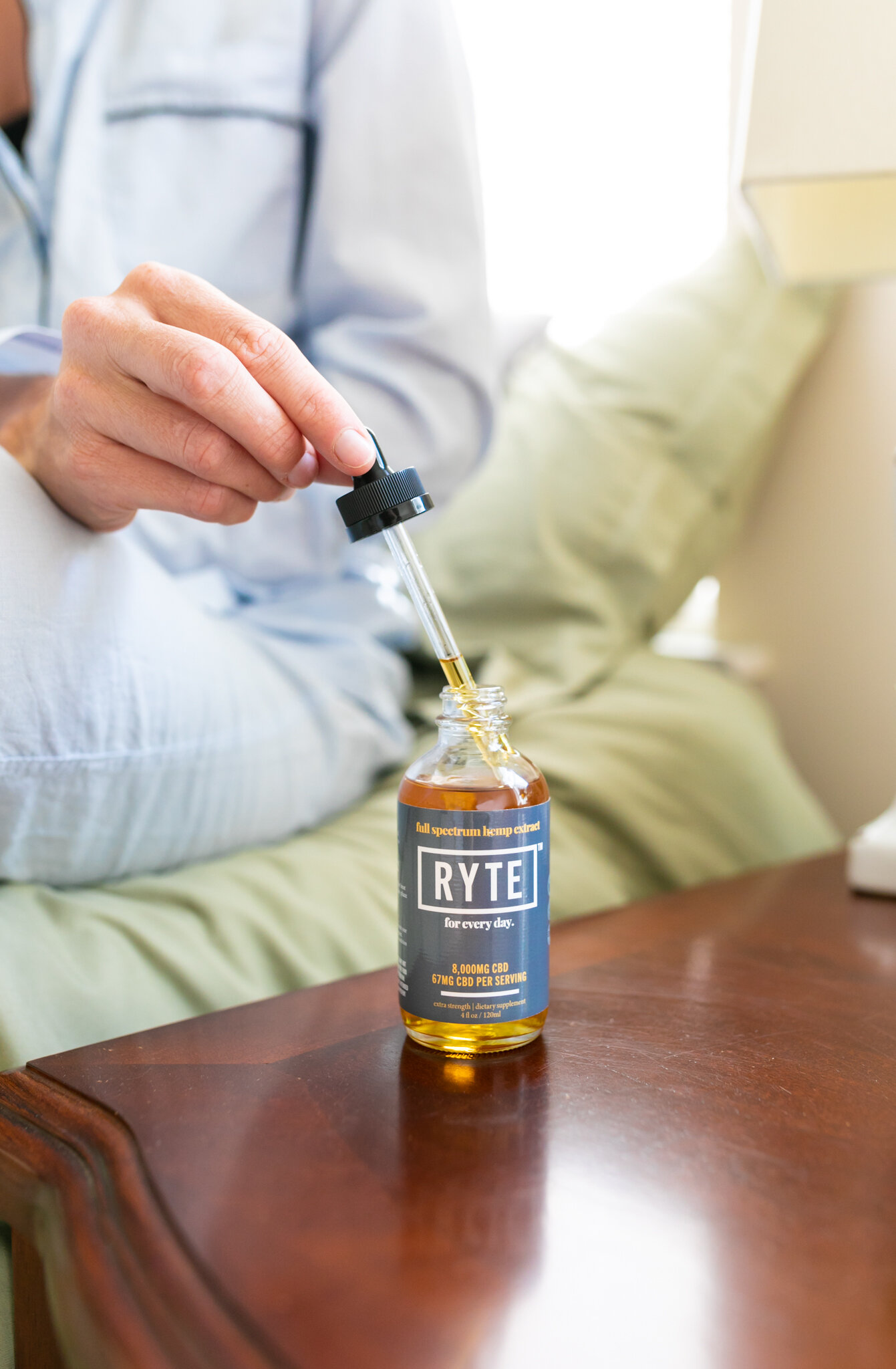 CBD oil product photography ideas.