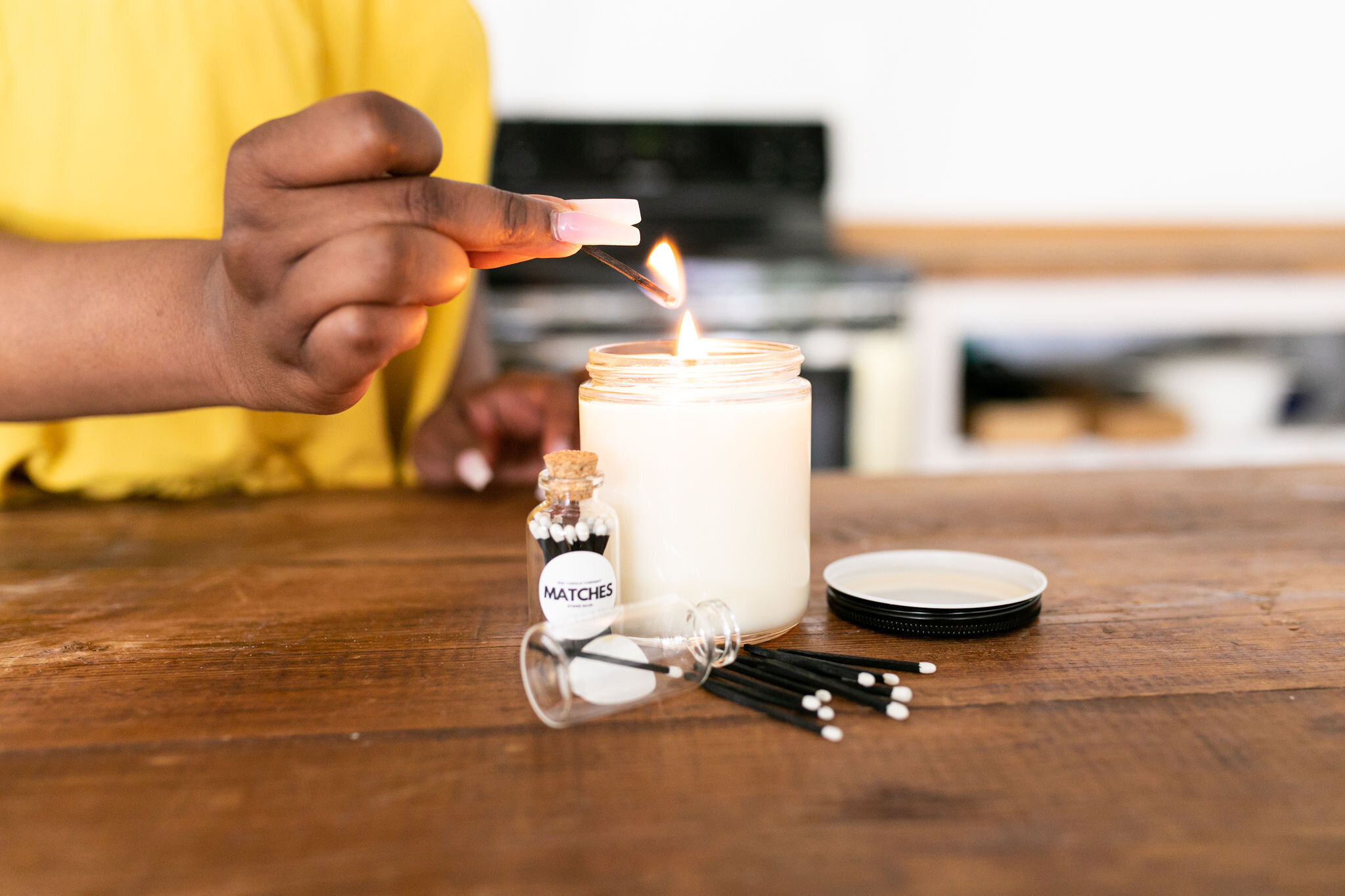 Branding &amp; product photography for candle companies in Charleston, South Carolina.