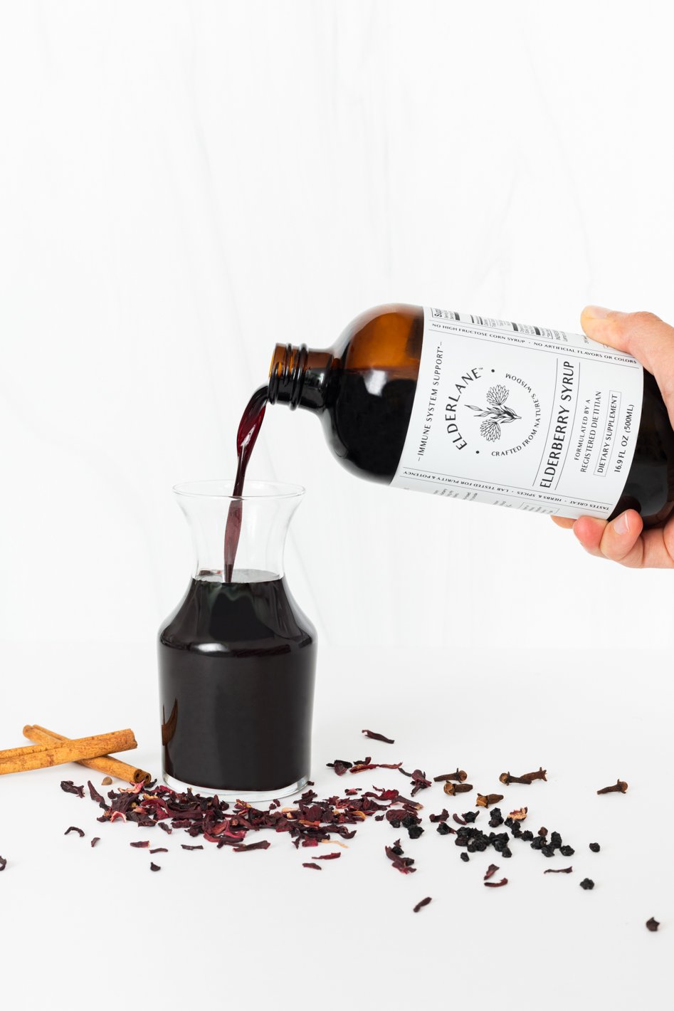 Product photography ideas for elderberry products.