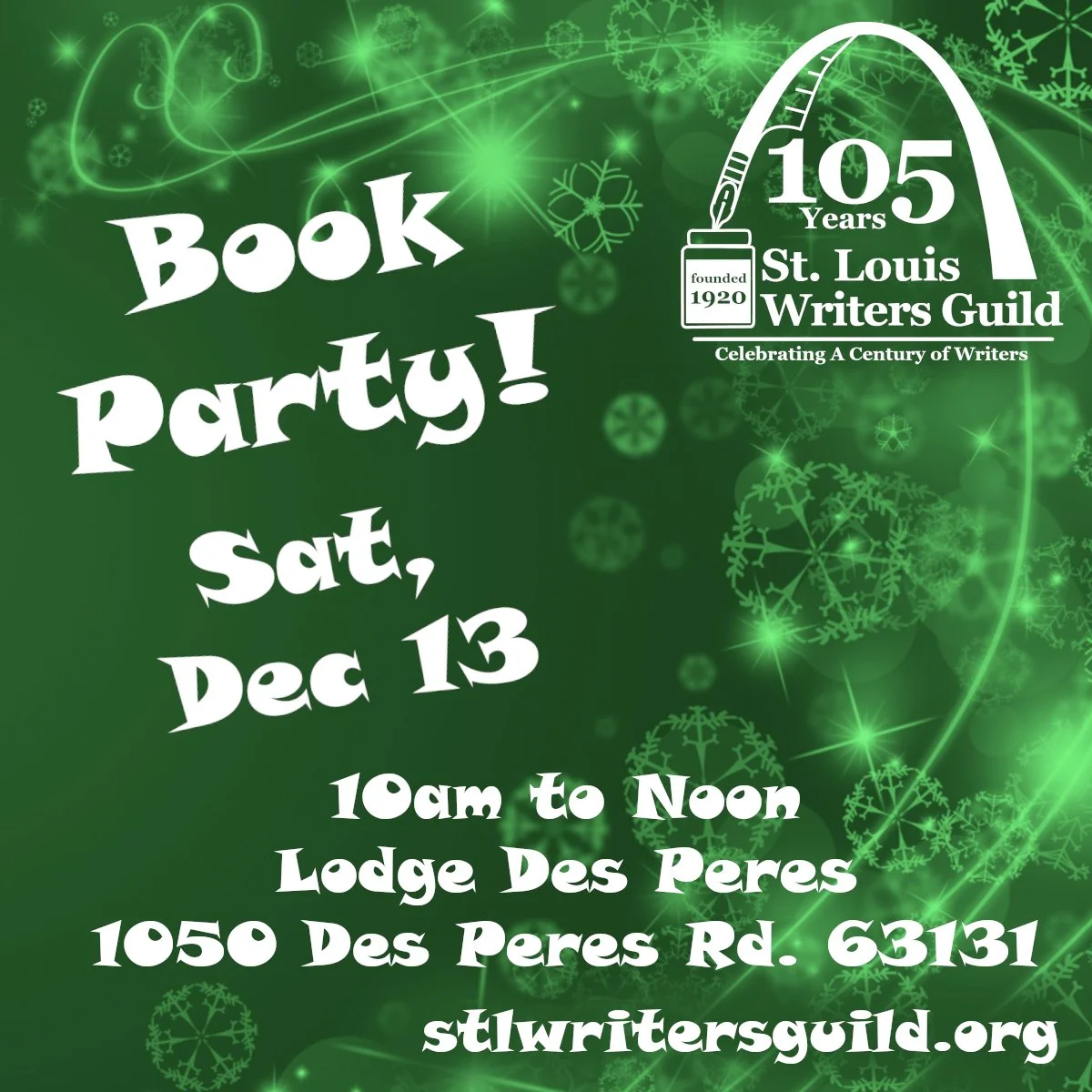 Workshops for Writers - December 13: Book Party