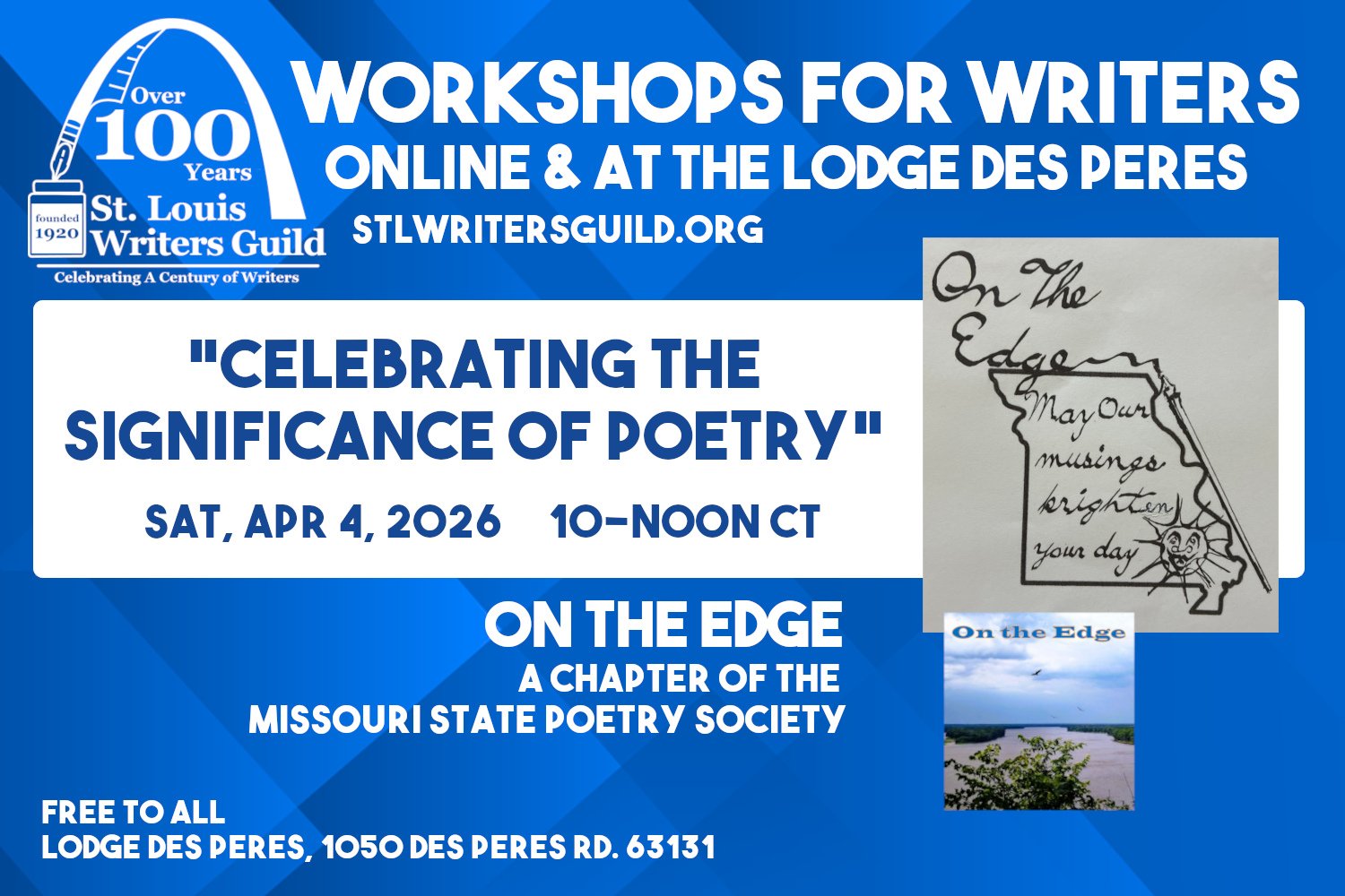 Workshops for Writers - April 4: Celebrating Poetry