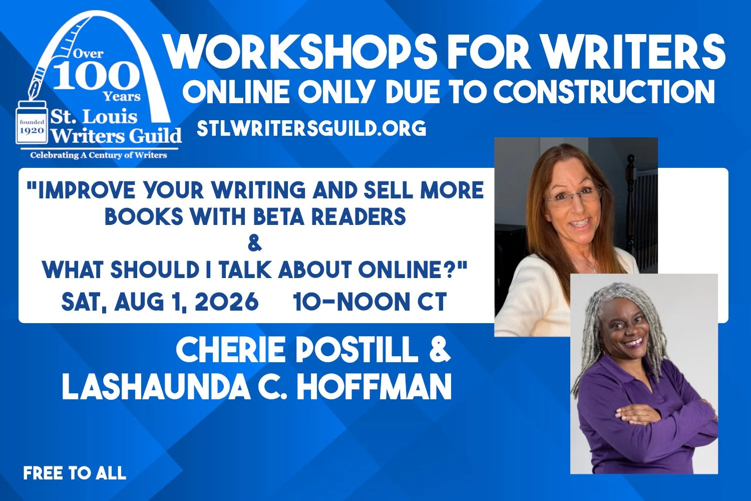 Workshops for Writers - August 1: Working With Beta Readers / Online Book Promotion