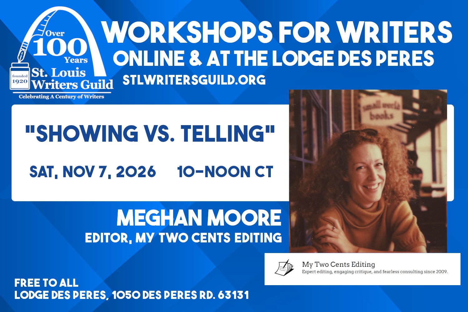 Workshops for Writers - November 7: Showing Versus Telling