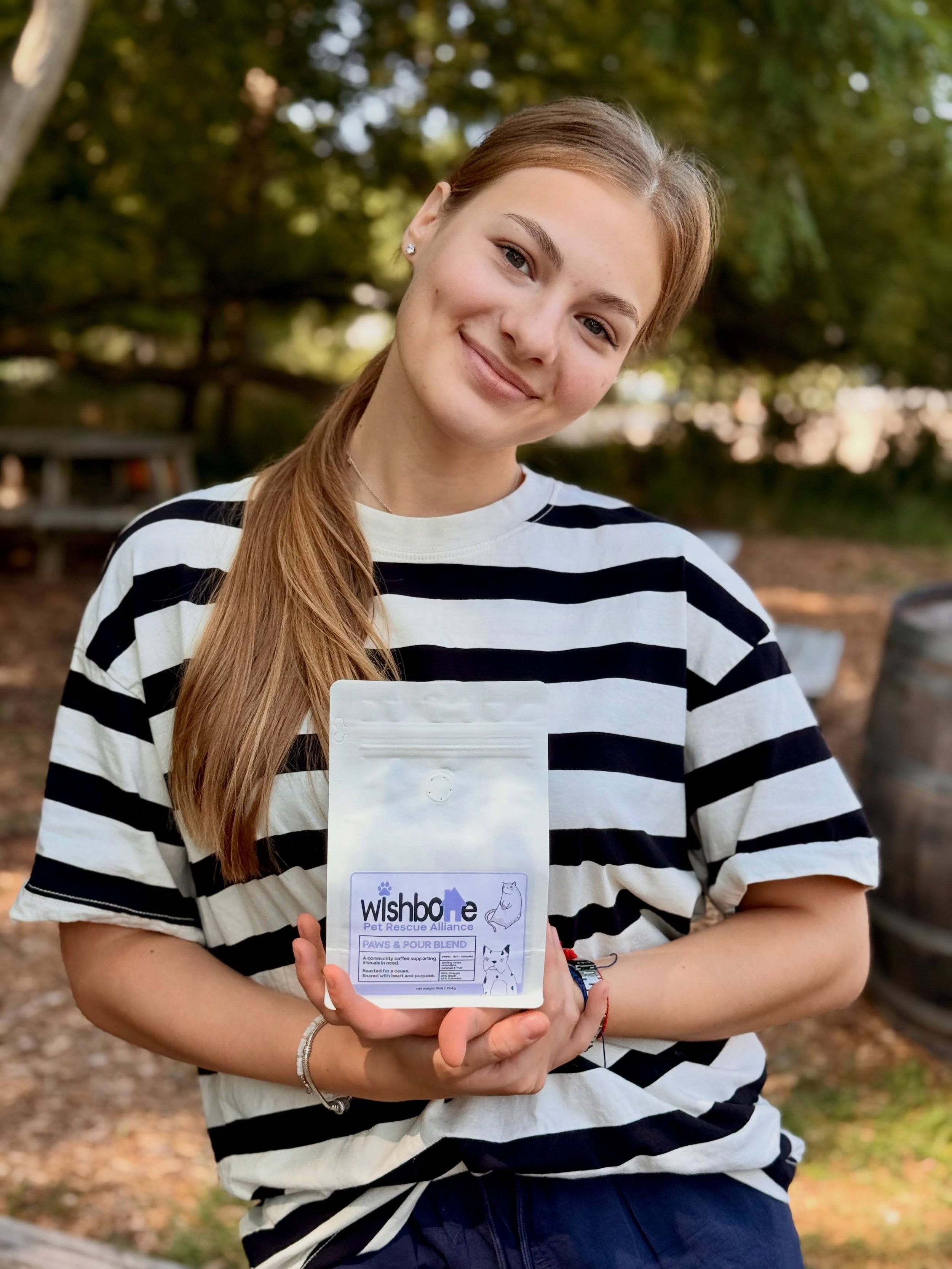 Excited to share a collaboration for good between Wishbone Pet Rescue and Stovetop Coffee Roasters! Thank you, Chris Ferris for supporting this project and having Paws &amp; Pour coffee at Farmhouse Deli 🐾💜 Thank you to all of you who already suppo