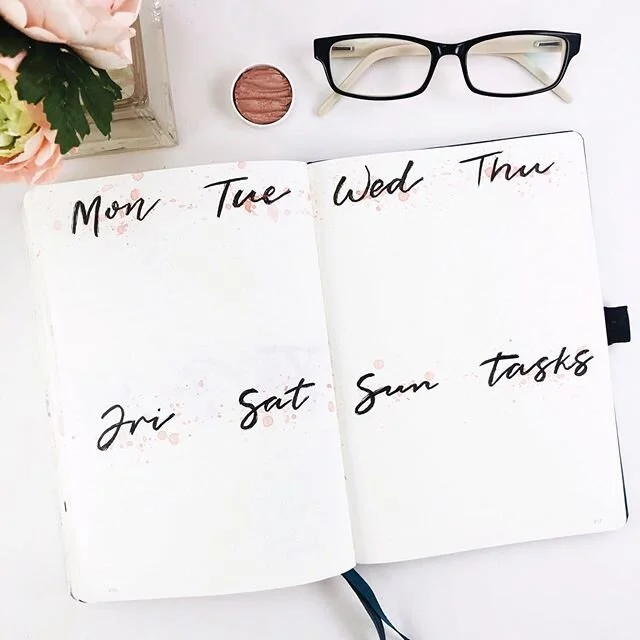 Here&rsquo;s my weekly spread from last week (I&rsquo;m a week behind in posting 😰) ... also apparently I capital &ldquo;J&rdquo; and &ldquo;F&rdquo; are the same characters in my mind. I can spell, I promise. 😬🙈😰👀 #easteregg #totallyonpurposema