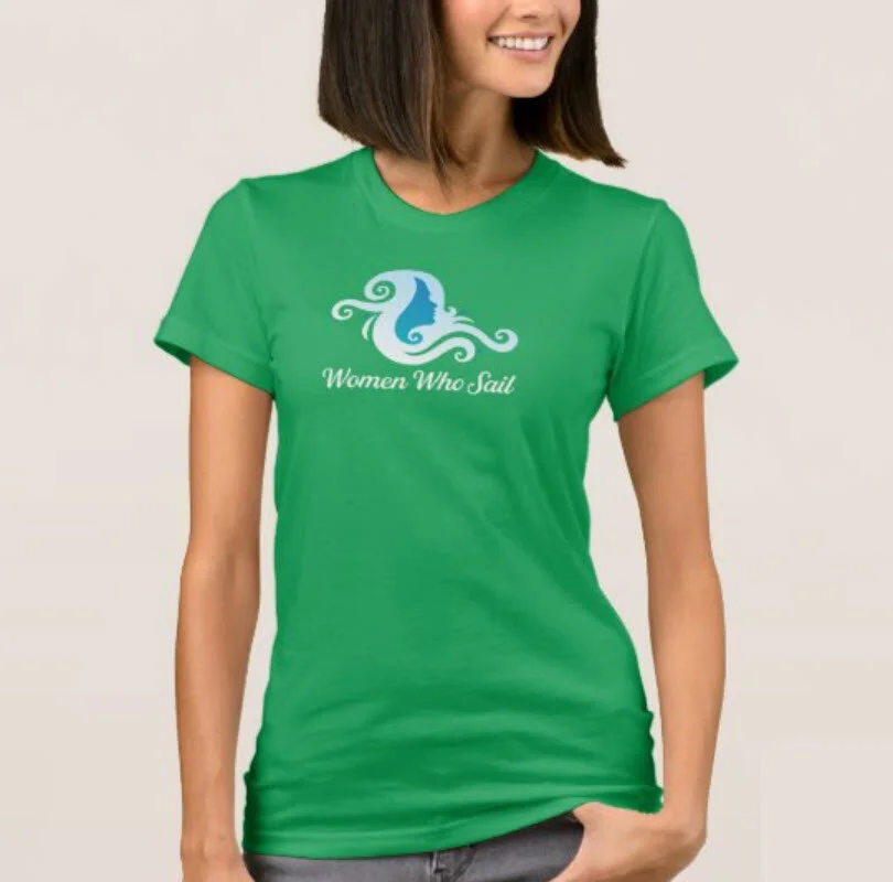Women Who Sail Green Tshirt.jpg