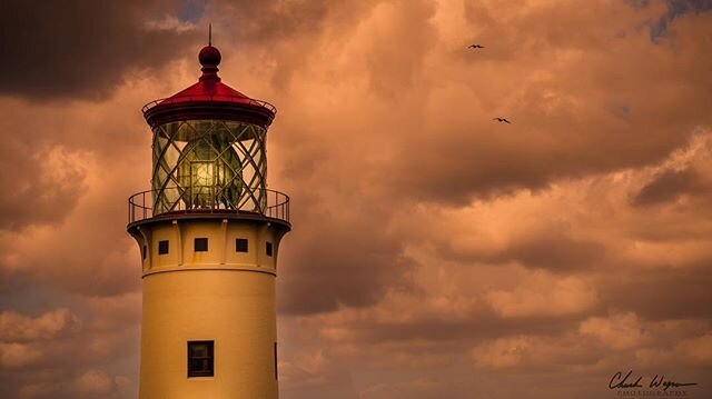 Beautiful scene ahead of the storms at Kilauea Lighthouse. #kilauealighthouse #kauai #hawaii #lighthouse #landscapephotography