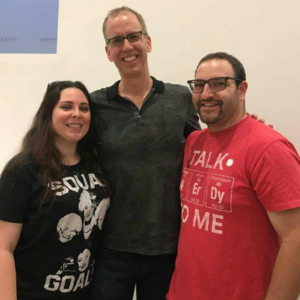 At a PostSecret event with founder Frank Warren and LGBT supporter and East LA College Professor Dr. Bryant Horowitz.