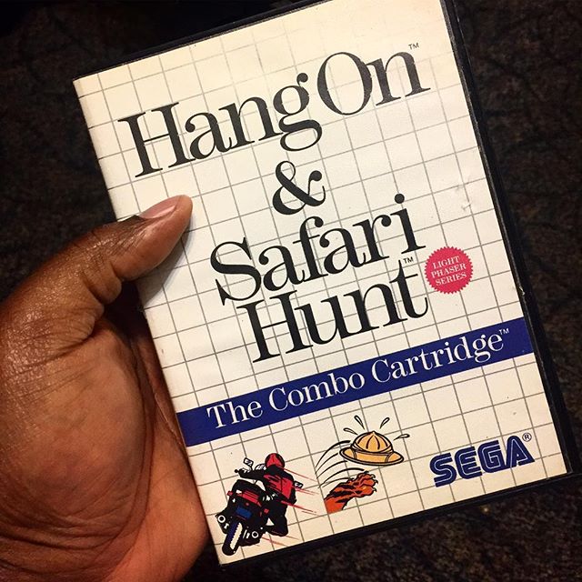 For the real 80s babies. It brought me back to Christmas morning when I saw this. When me and my brother got this with the Sega Master System. #segamastersystem #hangonandsafarihunt #tbt