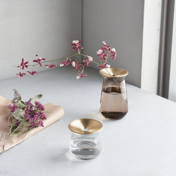 Vase en verre transparent Kinto