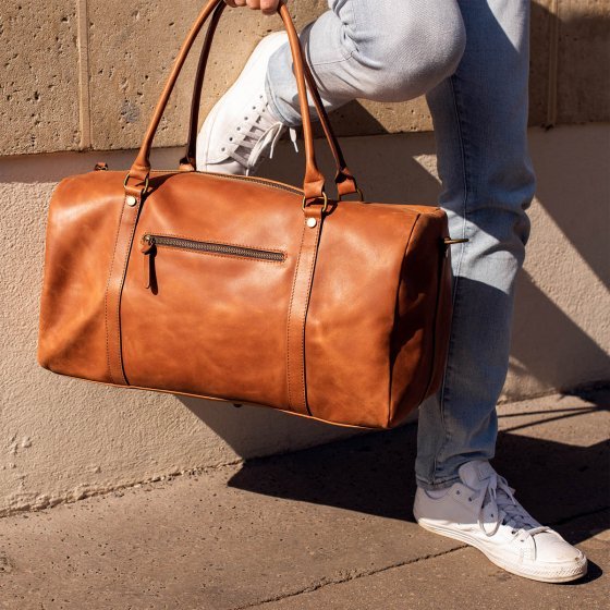 Sac weekender en cuir