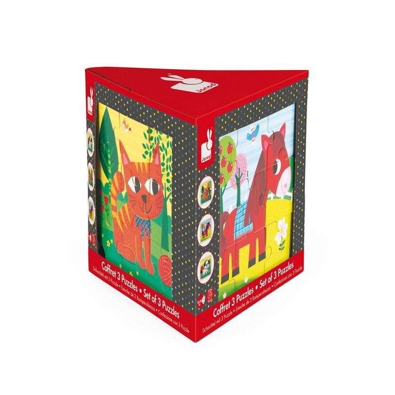 coffret 3 puzzles