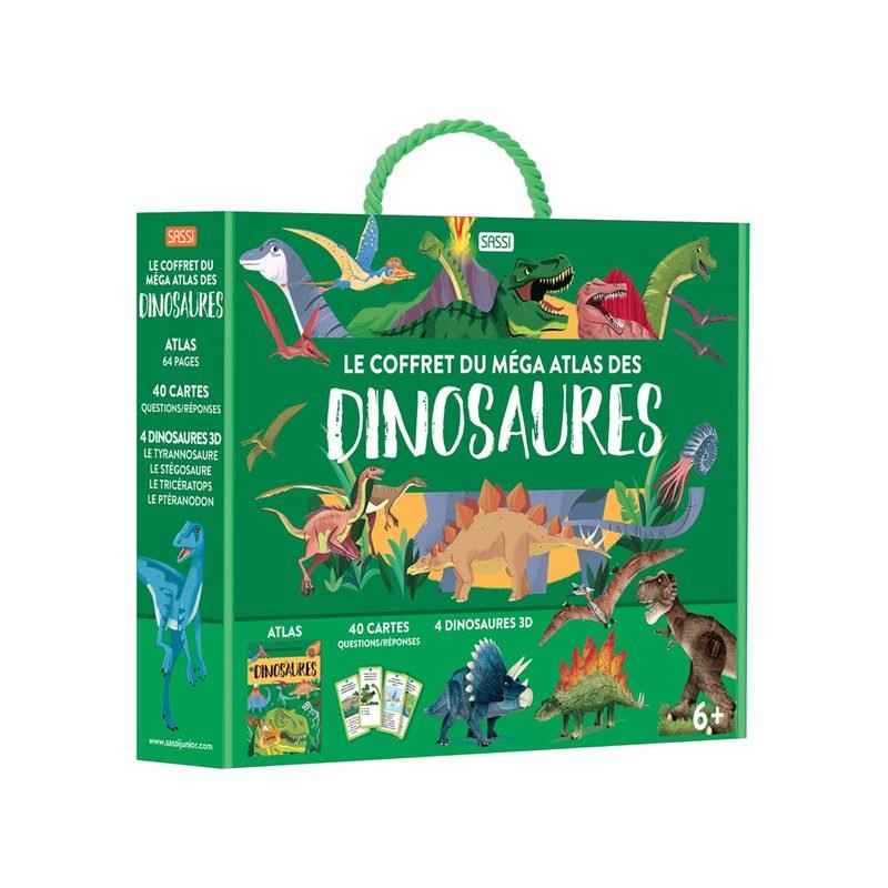 coffret mega atlas dinosaures