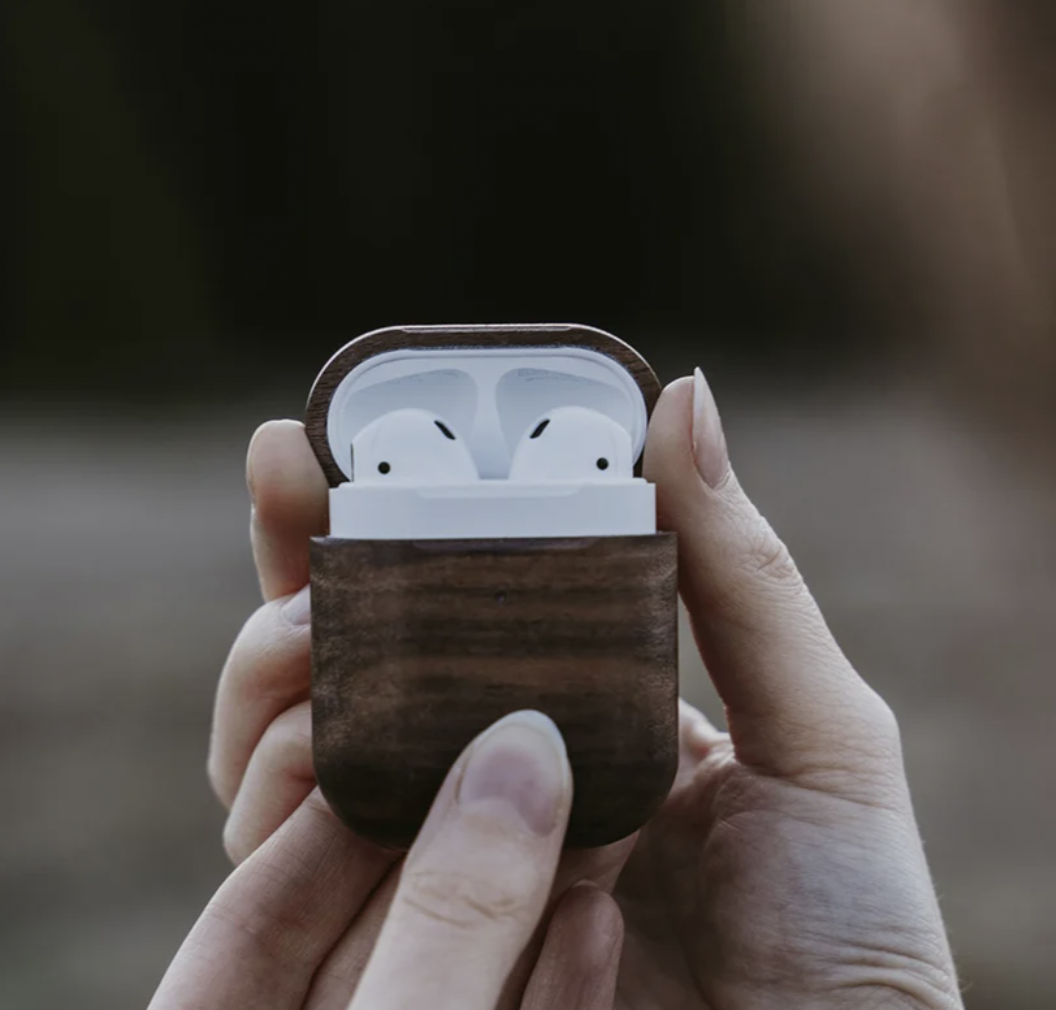 Etui pour airpods en noyer