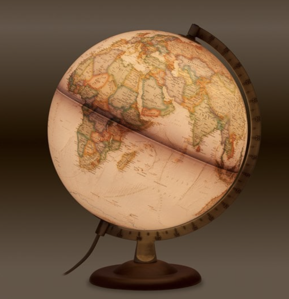 Globe lumineux gold