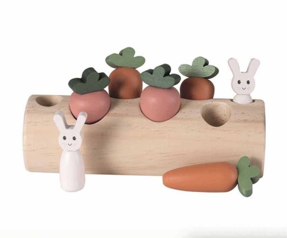 jeu lapins en bois