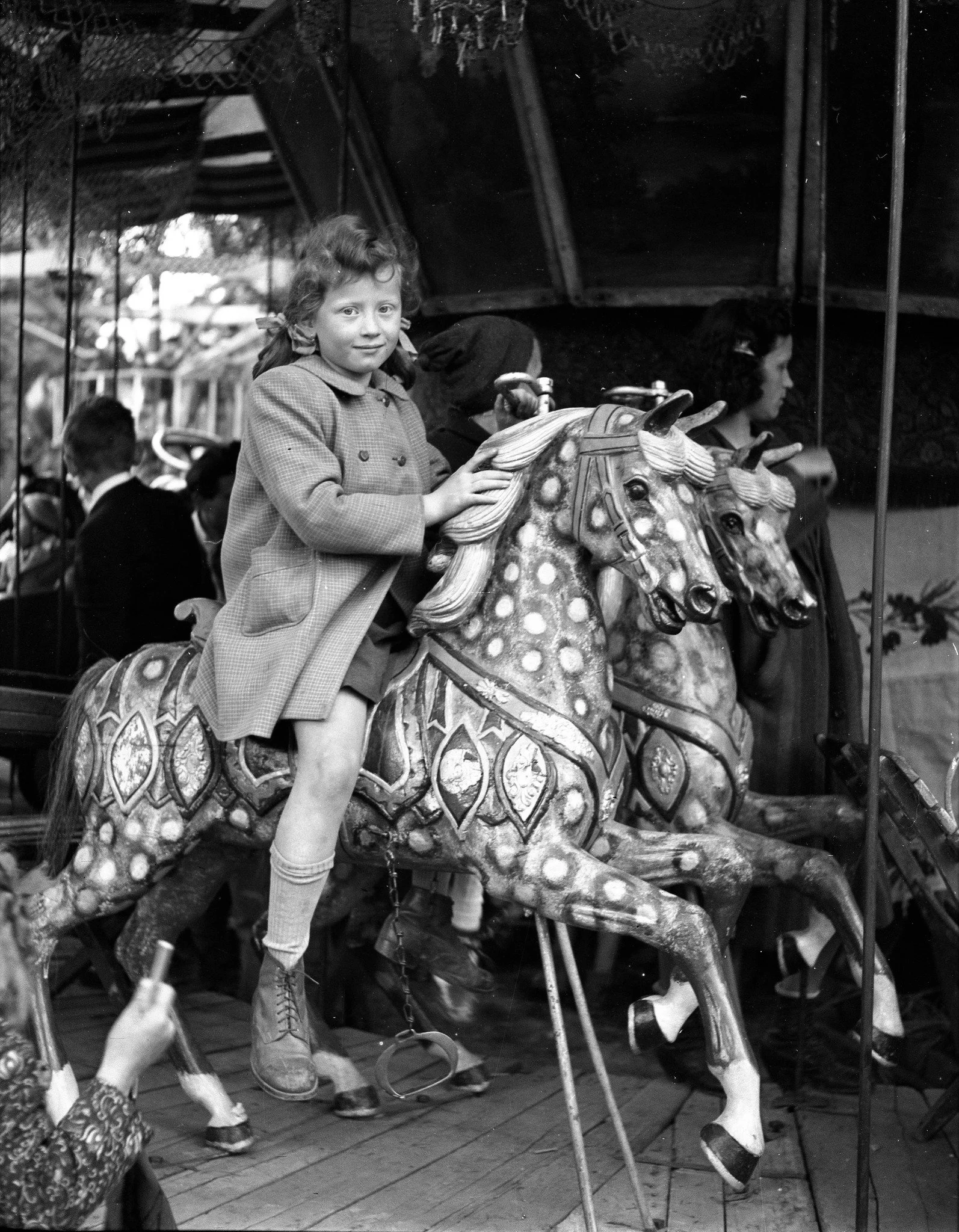 Girl on a carousel, 1946
Source: Fortepan archive / Liss&aacute;k Tivadar

The Memphis Chronicles - Coming soon to Steam!
Wishlist now, link in bio.

#gaming #gamingcommunity #gamerLife #gamer #videogames