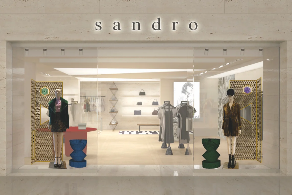 projet de vitrine Sandro