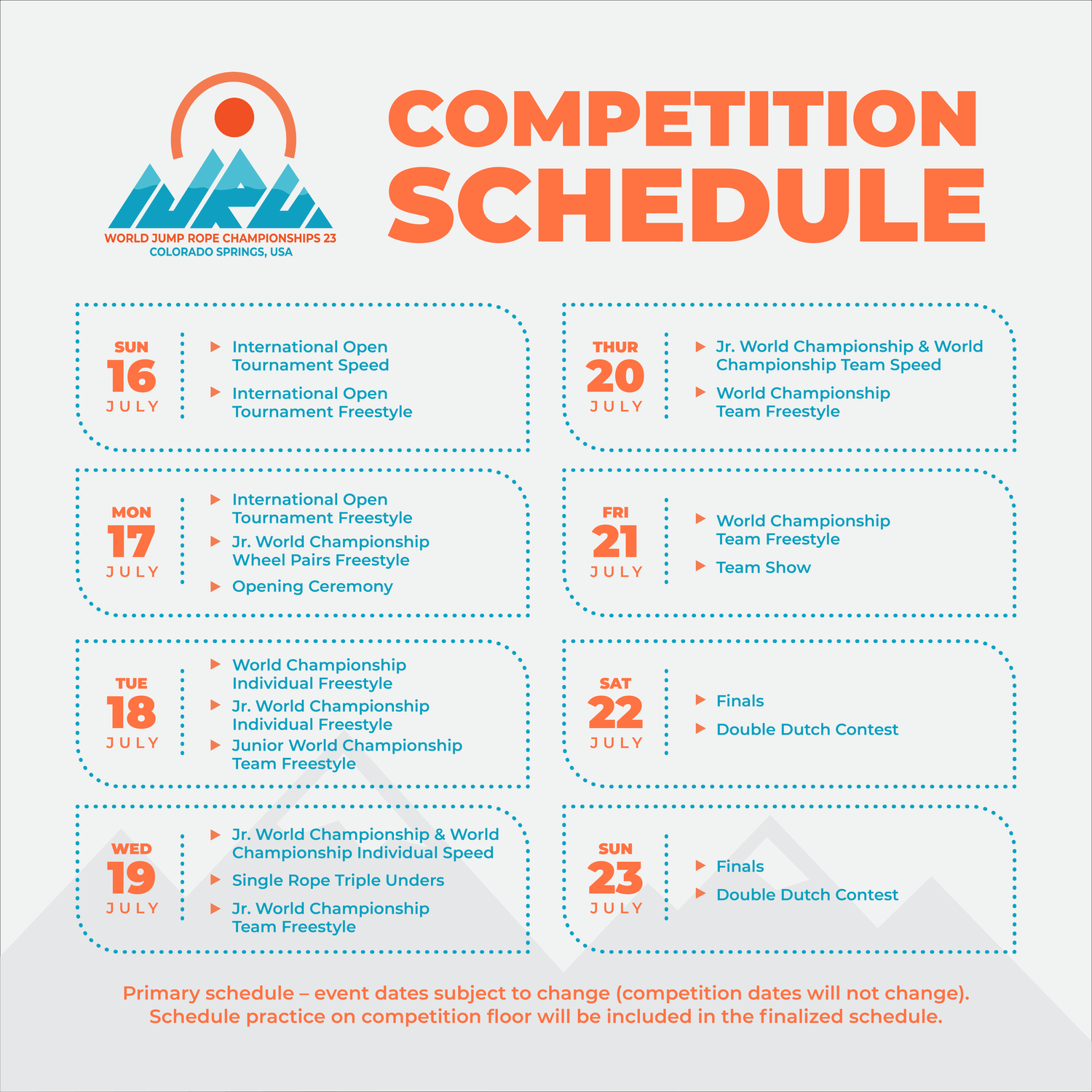 IJRU 2023 World Jump Rope Championship — IJRU