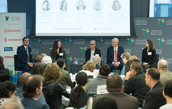 City-Building by Design panel. Photo credit Toronto Region Board of Trade