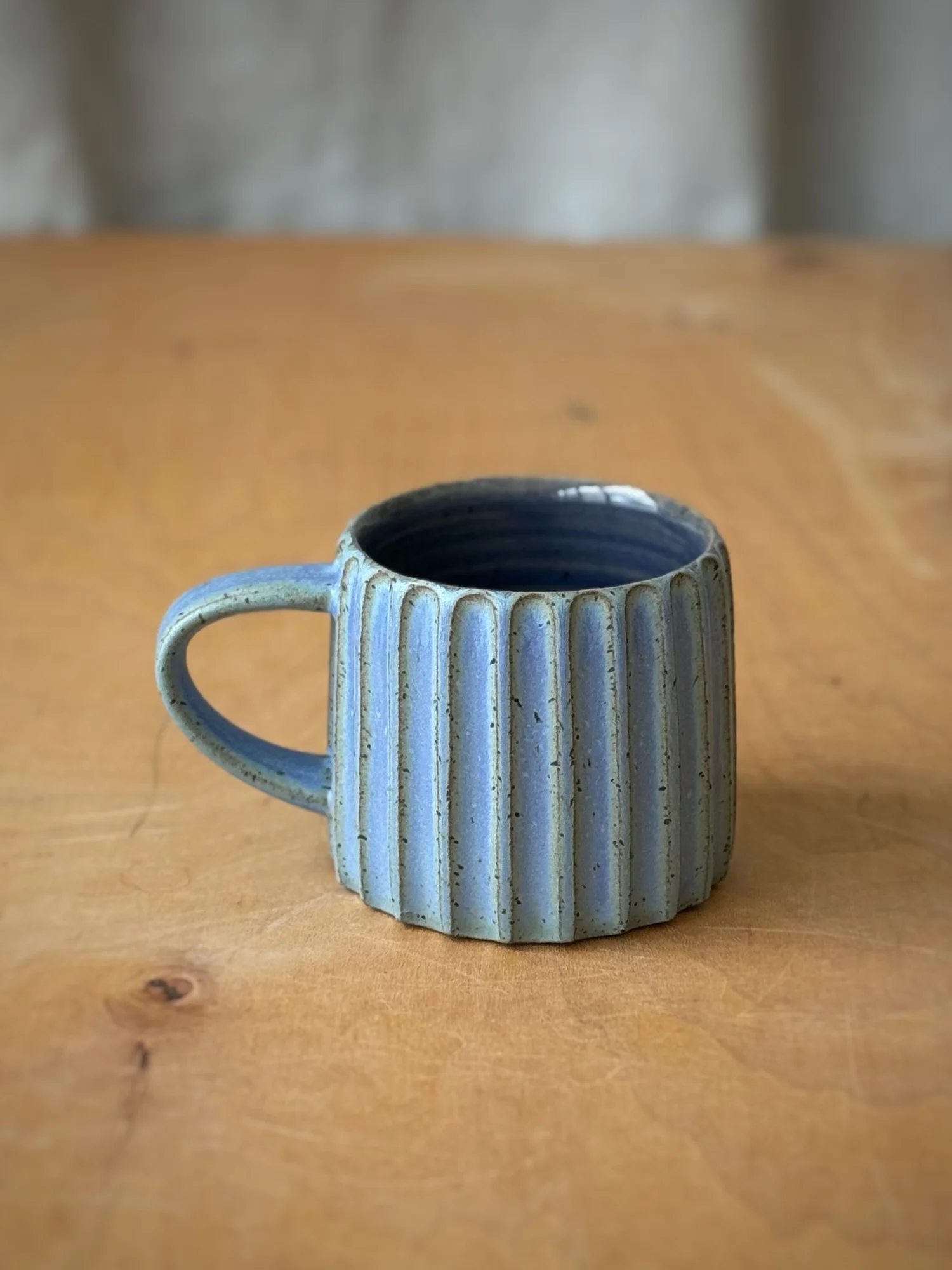 Fluted Mug - Denim Blue