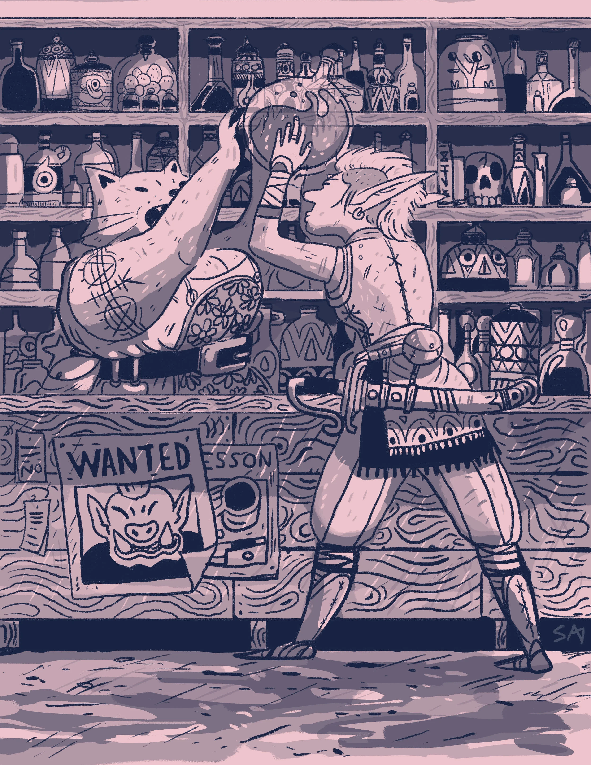 An Argument in the Potion Shop