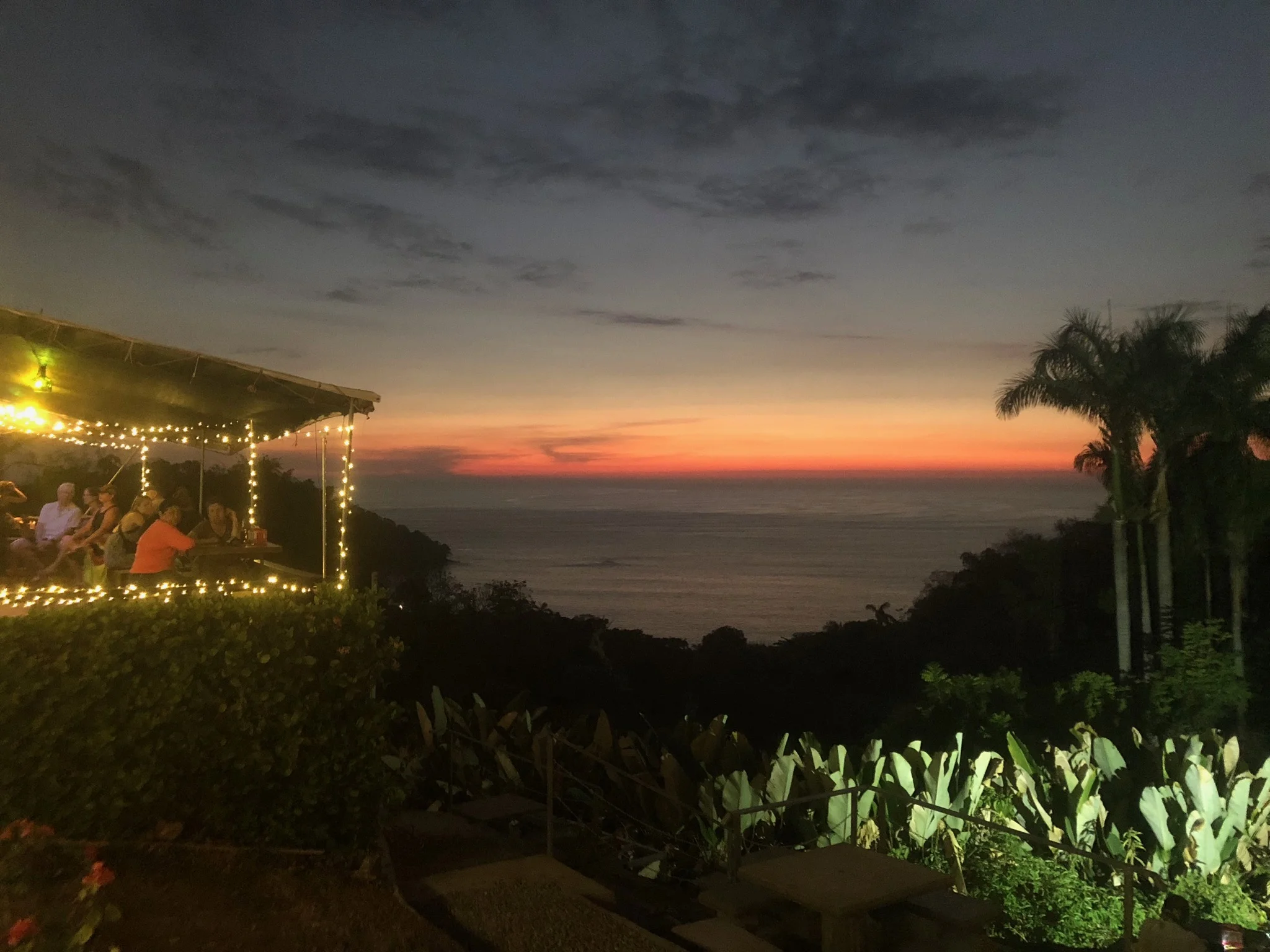   Sunset at Barba Roja in Manuel Antonio.  