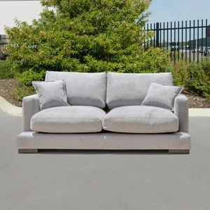 Byron Sofas Light Grey — PERTH FURNITURE WAREHOUSE