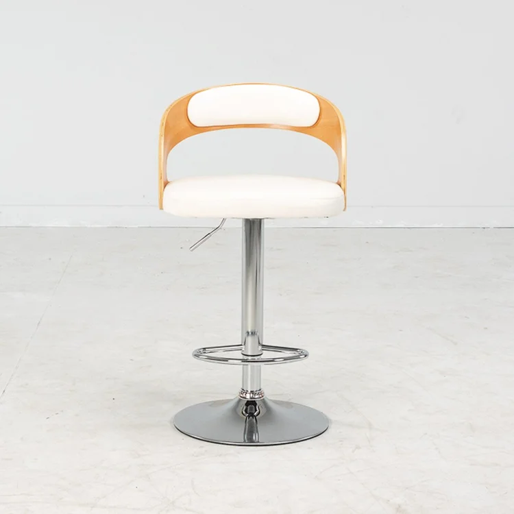 Captain Barstool (Gas Lift) Natural White — PERTH FURNITURE WAREHOUSE