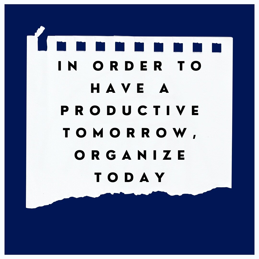 Today&rsquo;s organization fuels tomorrow&rsquo;s success. 🌟 Investing time now ensures a more productive and stress-free tomorrow. Agree? 
 

#professionalorganizer #torontoorganizer #declutter #productivity #getitdone #todolist #productive  #motiv