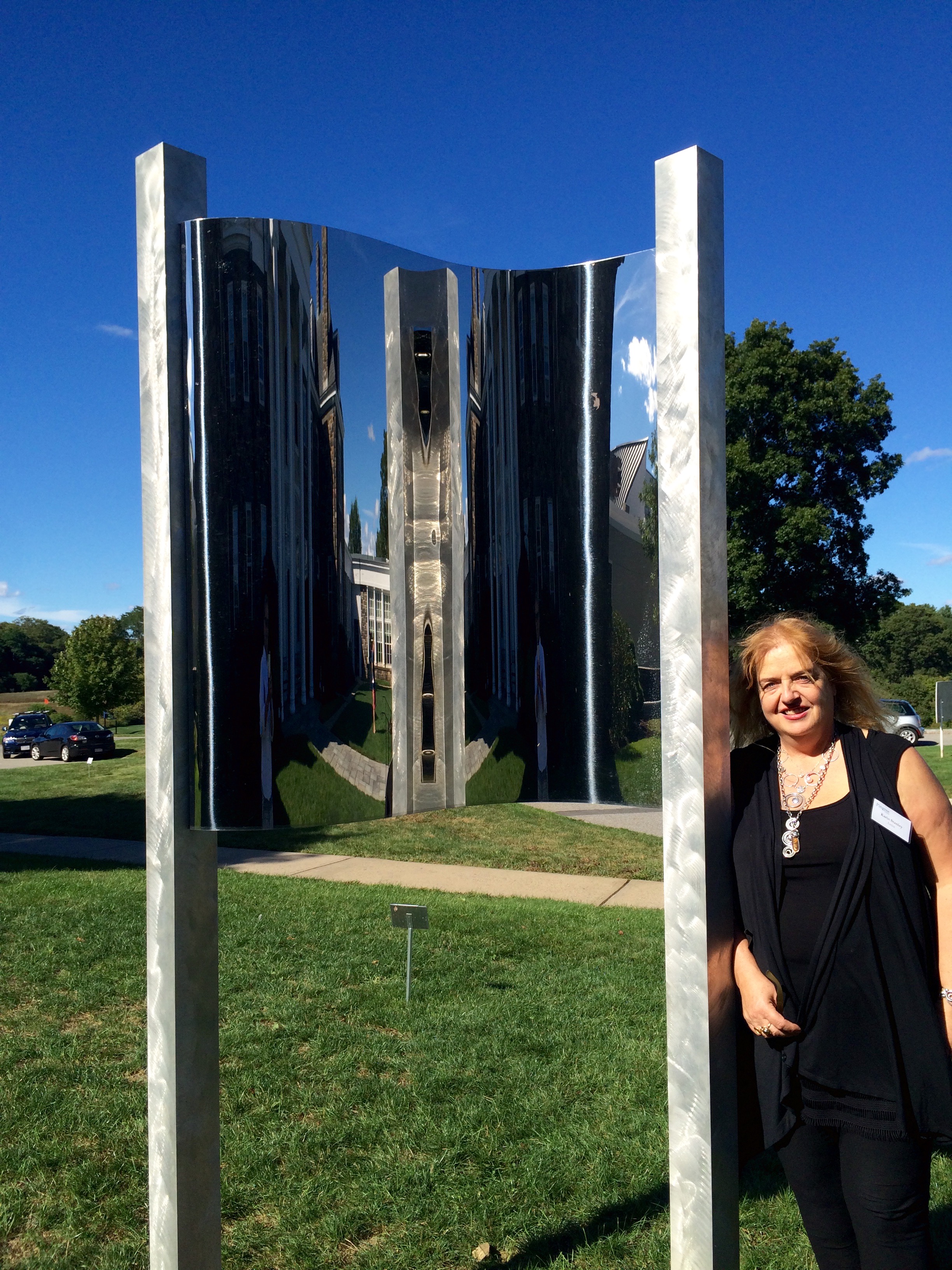 Silver Wave - 12’ Aluminium & polished steel - it has been featured in the Sculpture show for National Parks in St. Gaudens NH, 2017. The Flying Horse sculpture in Hamilton MA- in a solo show at Gallery 55