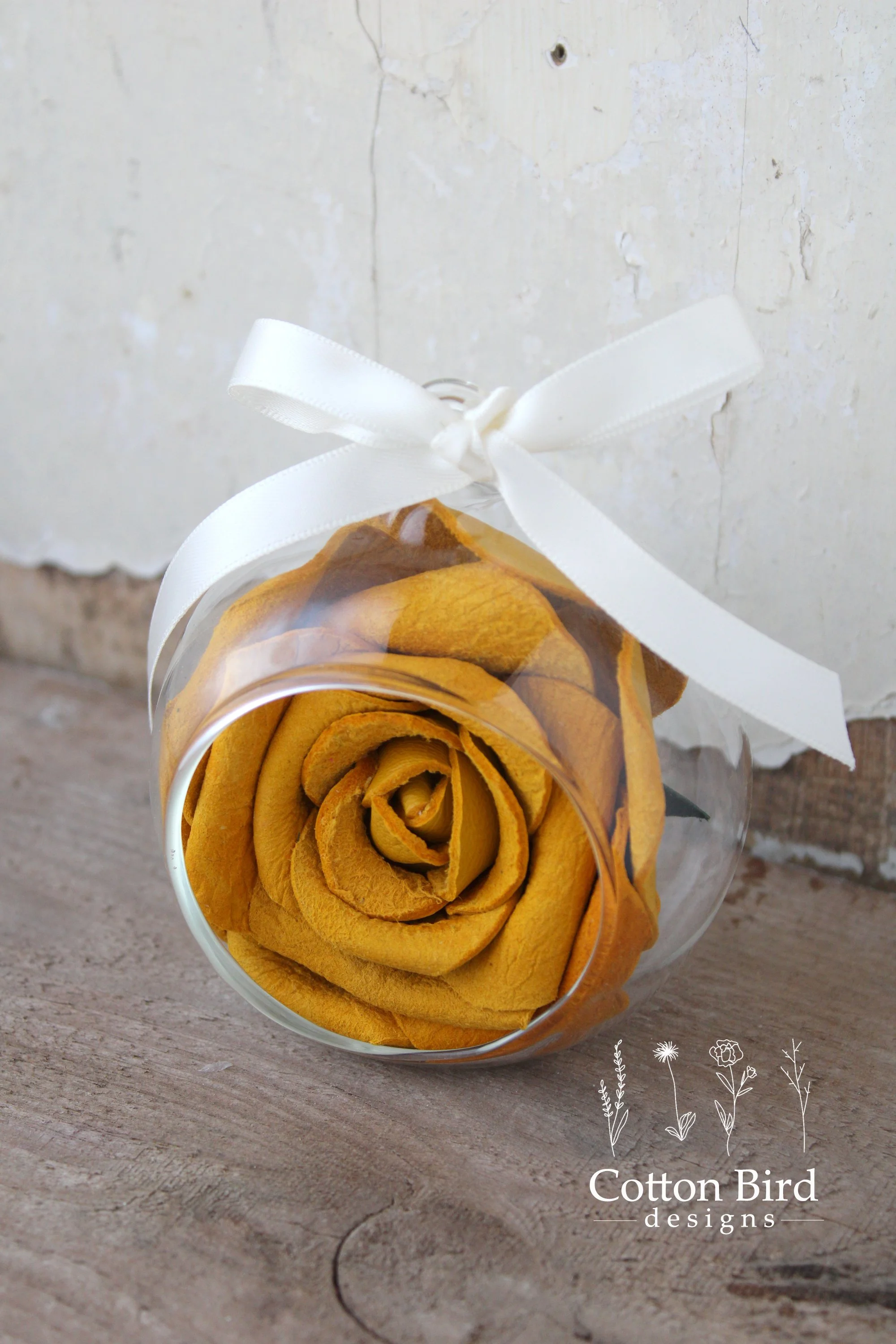 antique gold leather rose globe1.jpg