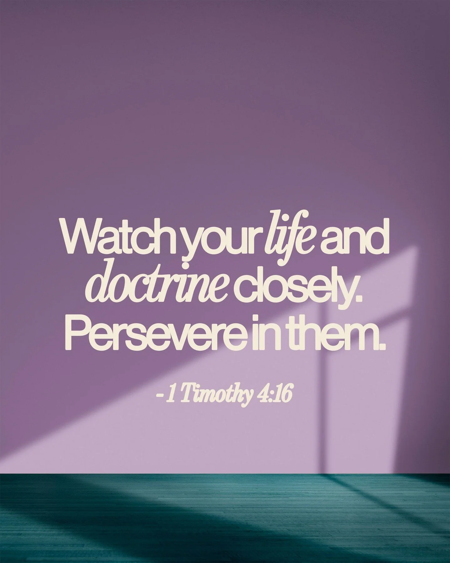 1 Timothy 4:16 | Watch your life and doctrine closely. Persevere in them. 
.
.
.
#FollowersChurch #FollowersChurchSpokane #SpokaneChurch #FCSpokane
