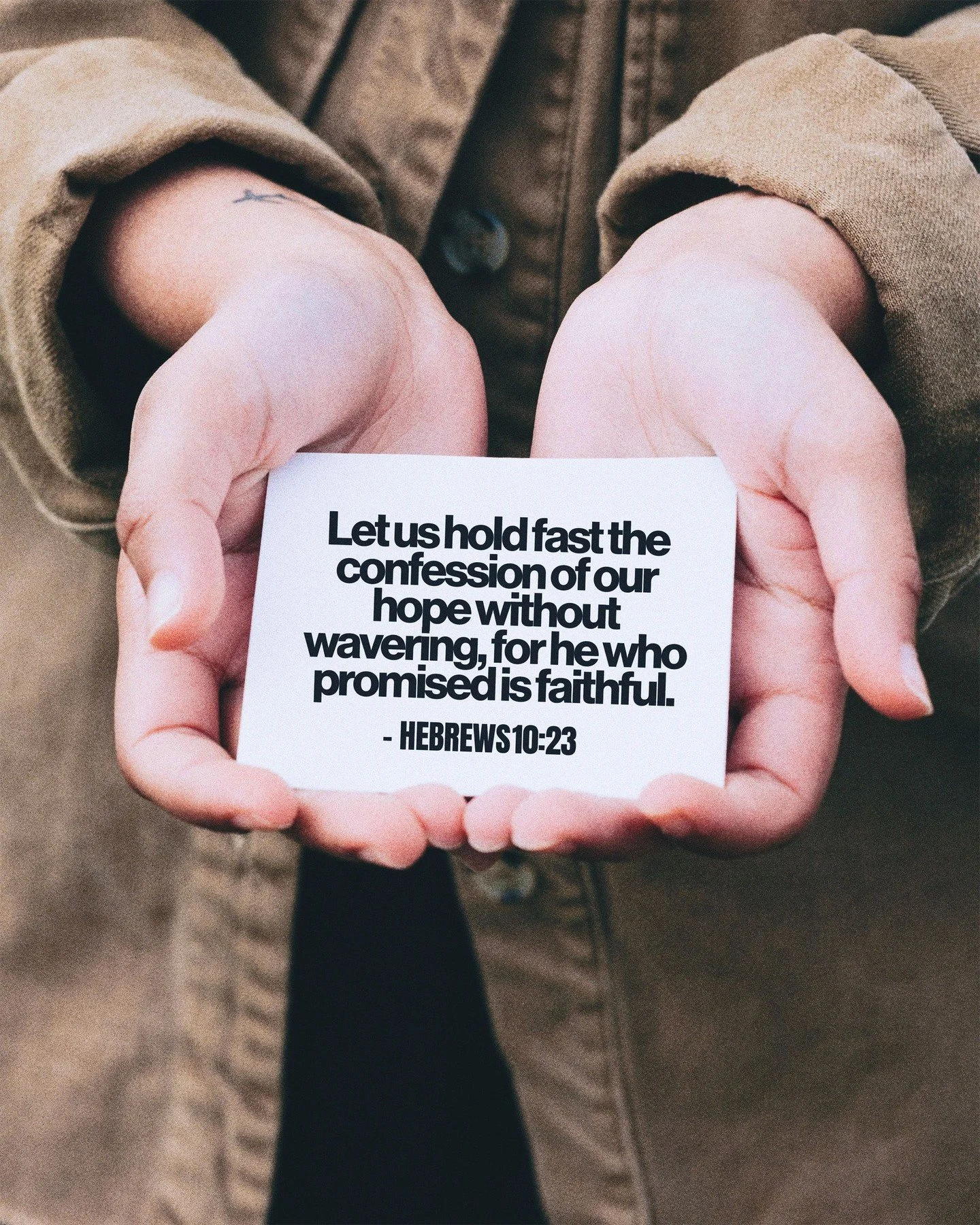 Hebrews 10:23 | Let us hold fast the confession of our hope without wavering, for he who promised is faithful. 
.
.
.
#FollowersChurch #FollowersChurchSpokane #SpokaneChurch #FCSpokane