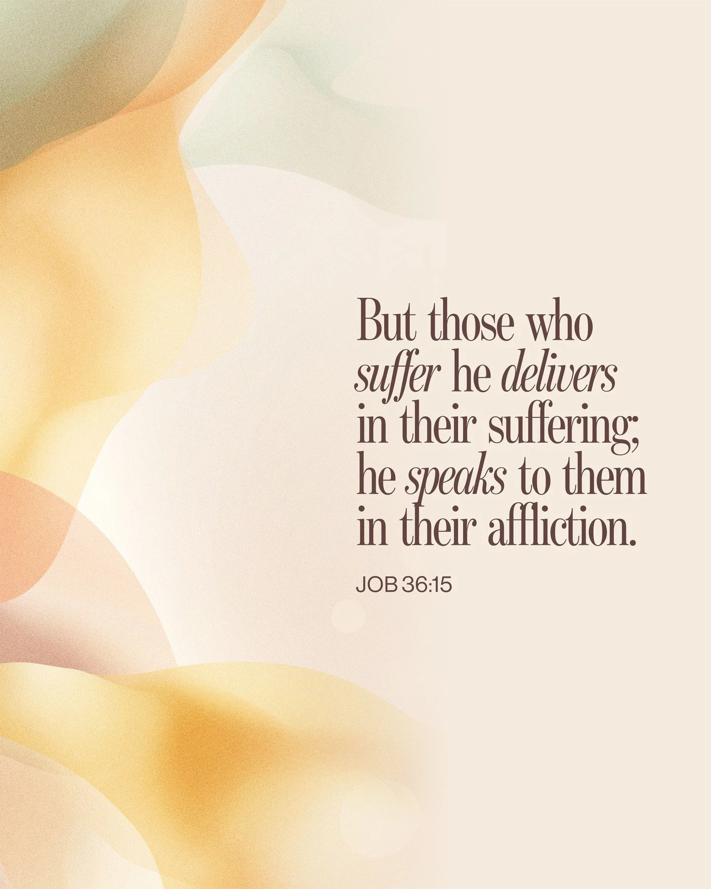 Job 36:15 | But those who suffer he delivers in their suffering; he speaks to them in their affliction. 
.
.
.
#FollowersChurch #FollowersChurchSpokane #SpokaneChurch #FCSpokane