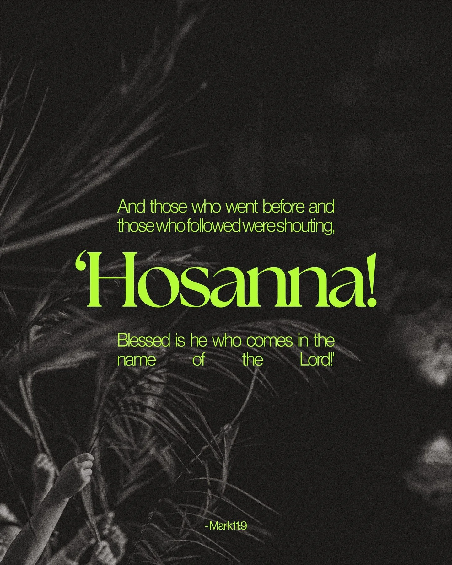 Mark 11:9 | And those who went before and those who followed were shouting, &lsquo;Hosanna! Blessed is he who comes in the name of the Lord!&rsquo; 
.
.
.
#FollowersChurch #FollowersChurchSpokane #SpokaneChurch #FCSpokane