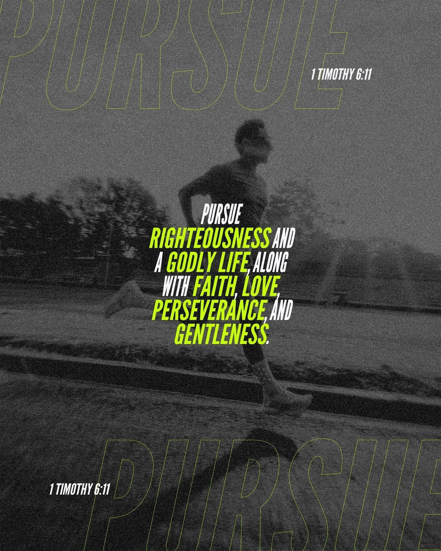 1 Timothy 6:11 | Pursue righteousness and a godly life, along with faith, love, perseverance, and gentleness. 
.
.
.
#FollowersChurch #FollowersChurchSpokane #SpokaneChurch #FCSpokane