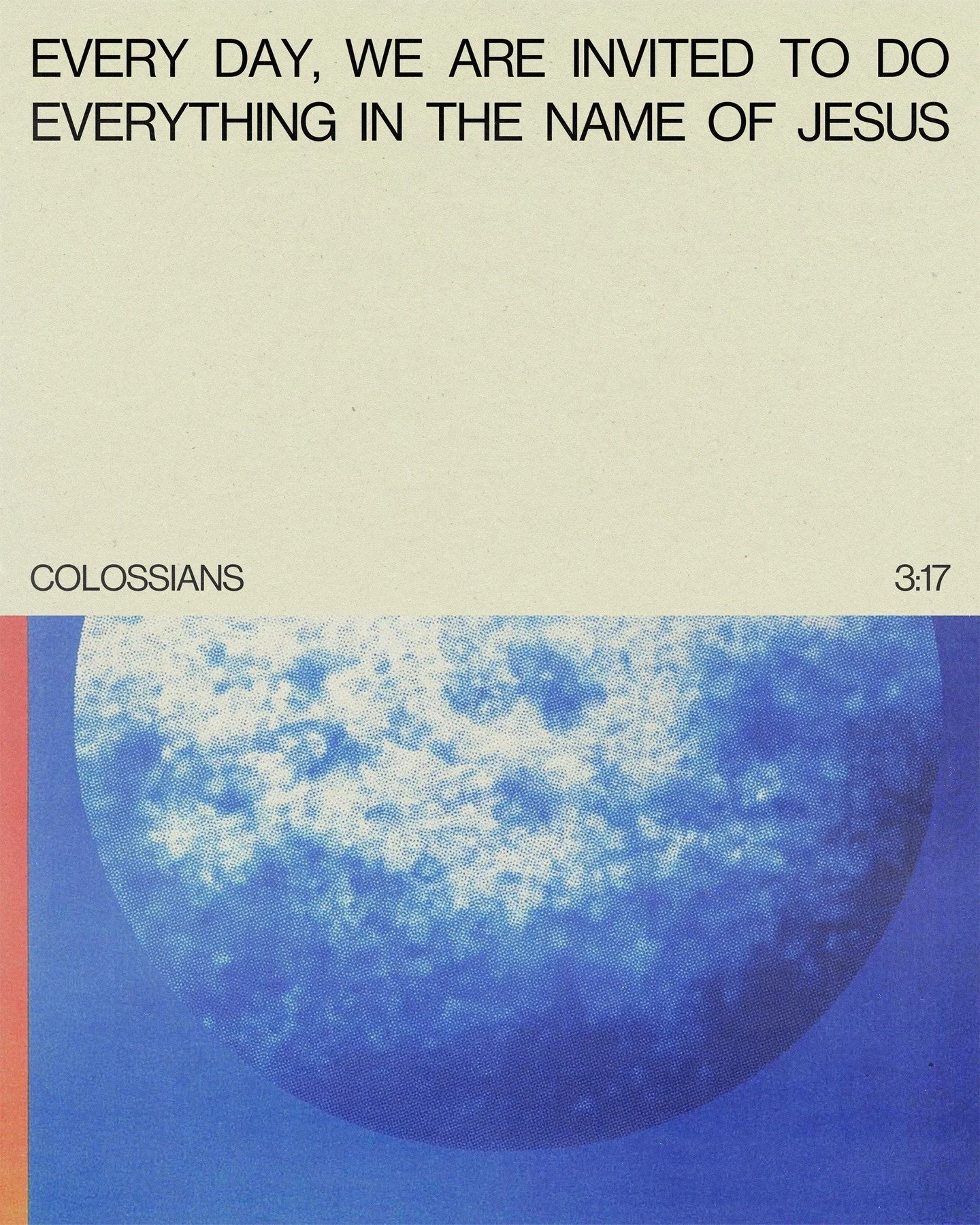 Every day, we are invited to do everything in the name of Jesus. 

Colossians 3:17 | And whatever you do, whether in word or deed, do it all in the name of the Lord Jesus, giving thanks to God the Father through him.
.
.
.
#FollowersChurch #Followers