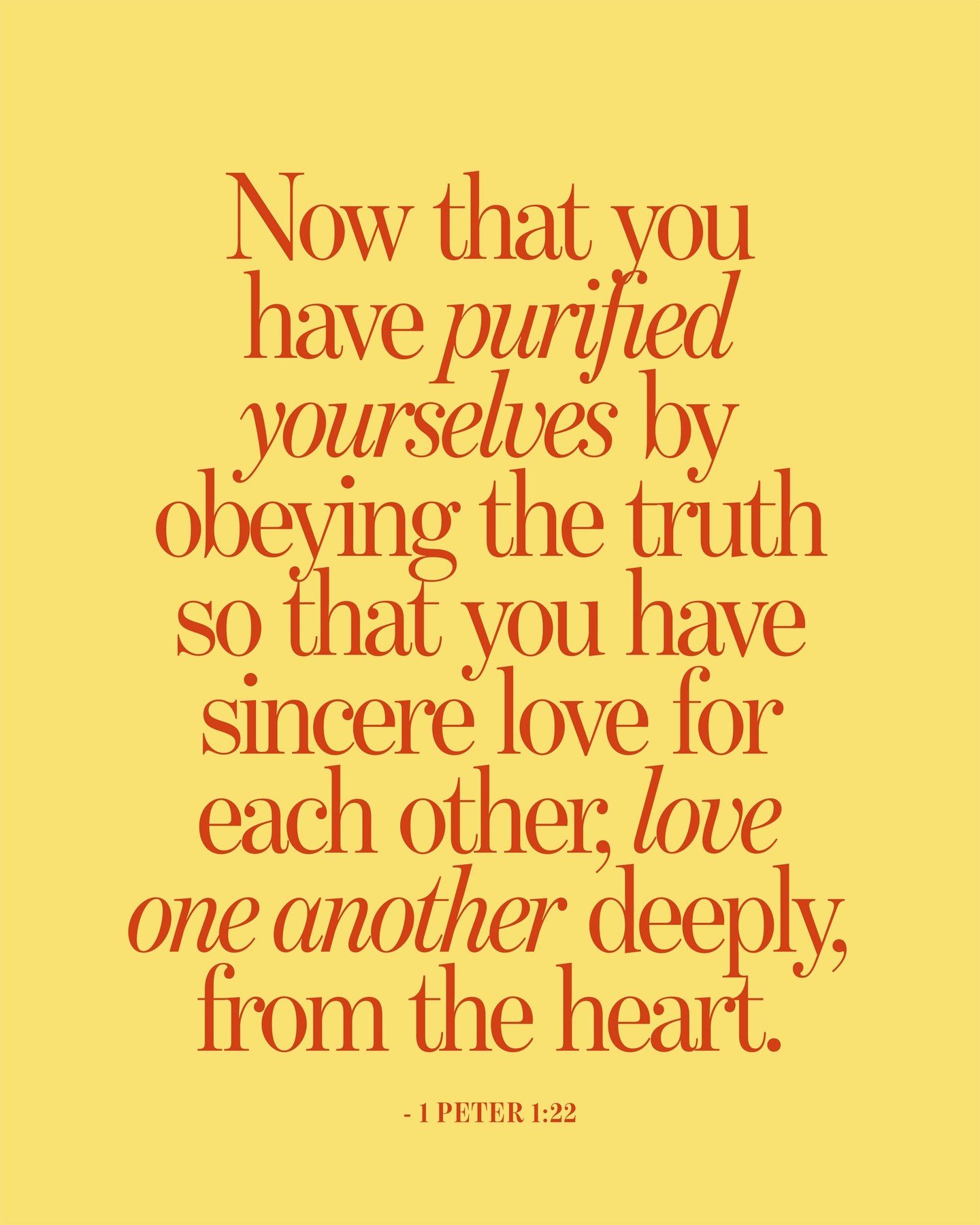 1 Peter 1:22 | Now that you have purified yourselves by obeying the truth so that you have sincere love for each other, love one another deeply, from the heart. 
.
.
.
#FollowersChurch #FollowersChurchSpokane #SpokaneChurch #FCSpokane