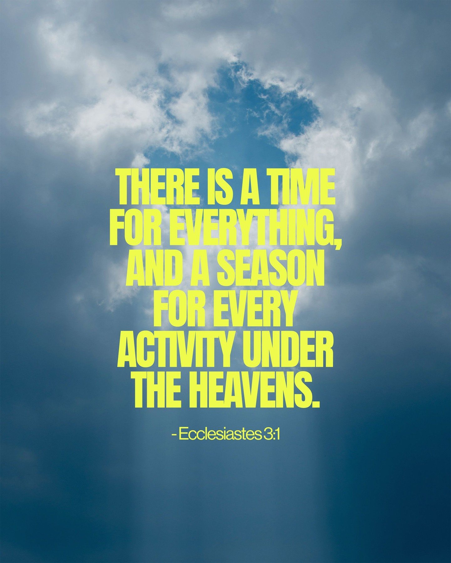 Ecclesiastes 3:1 | There is a time for everything, and a season for every activity under the heavens. 
.
.
.
#FollowersChurch #FollowersChurchSpokane #SpokaneChurch #FCSpokane