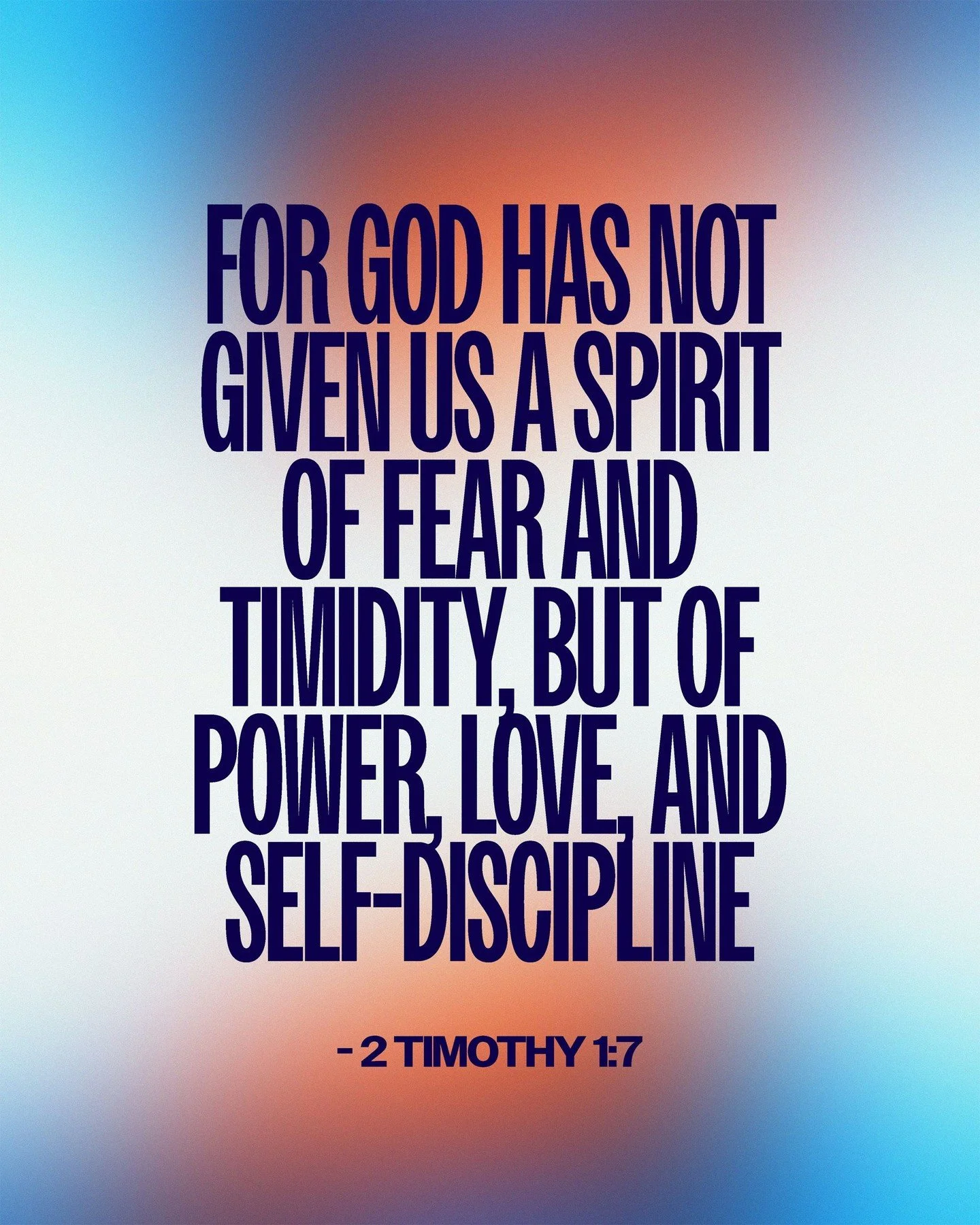 2 Timothy 1:7 | For God has not given us a spirit of fear and timidity, but of power, love, and self-discipline. 
.
.
.
#FollowersChurch #FollowersChurchSpokane #SpokaneChurch #FCSpokane