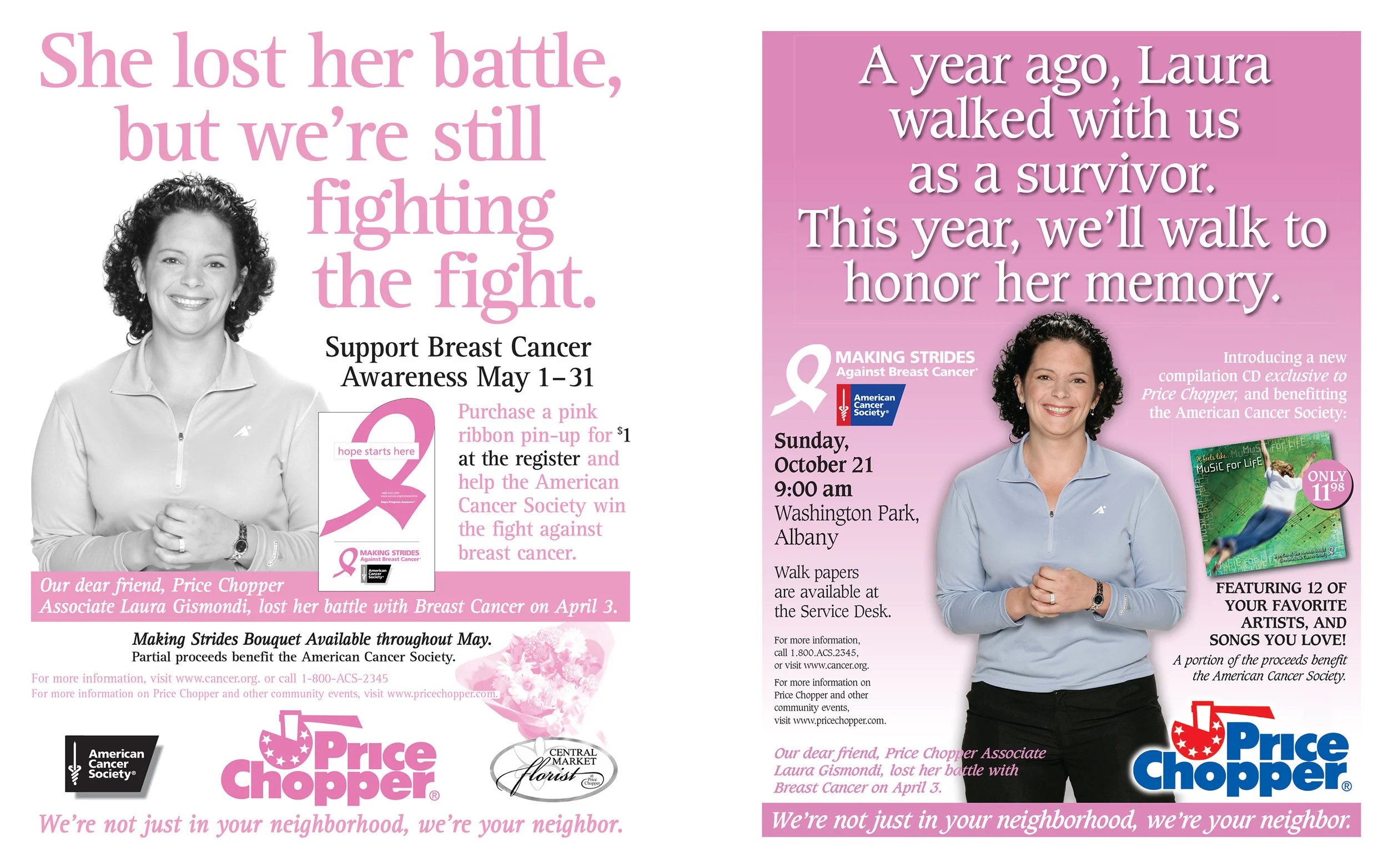 "Laura" Making Strides Against Breast Cancer - AWARD WINNER