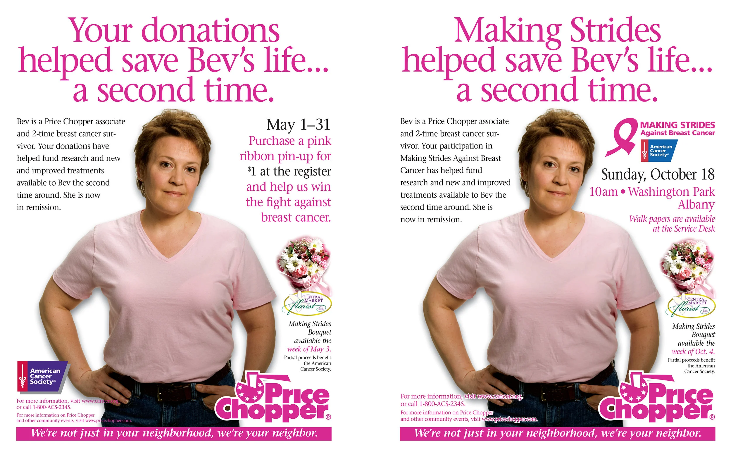 "Bev" Making Strides Against Breast Cancer