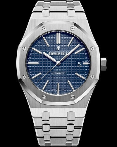 Audemars Piguet and Royal Oak are currently almost interchangeable. The line and its variations comprise most of the brand's catalogue. 
Royal Oak was designed by Gerald Genta on a short notice to breathe new life into AP's line up and to counteract 