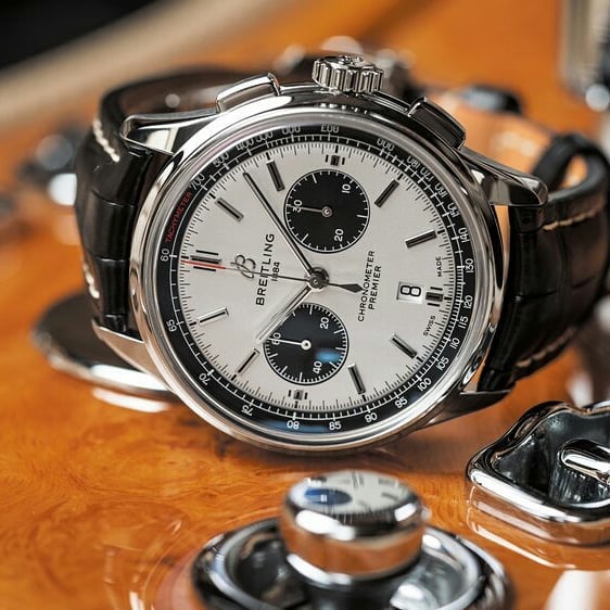 Breitling released the Premier line of watches earlier this week. 
For those who don't know Premier was first introduced in the by Breitling Geneve in the late 30s and was a classic well proportioned chronograph very popular all the way through 50s.
