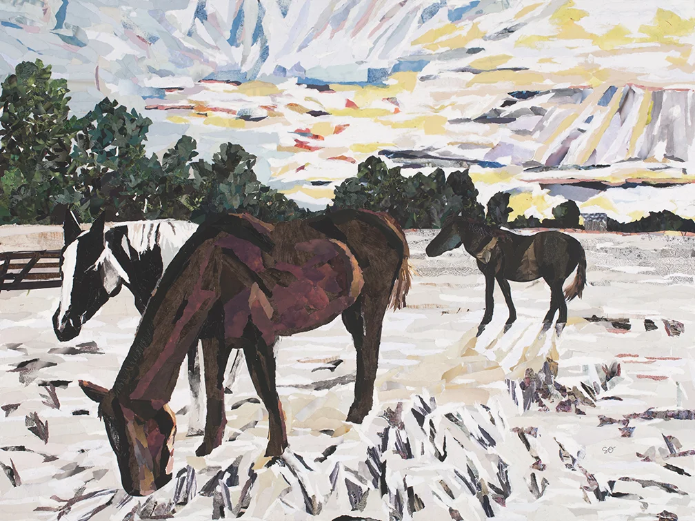 Three Horses and a Big Sky
