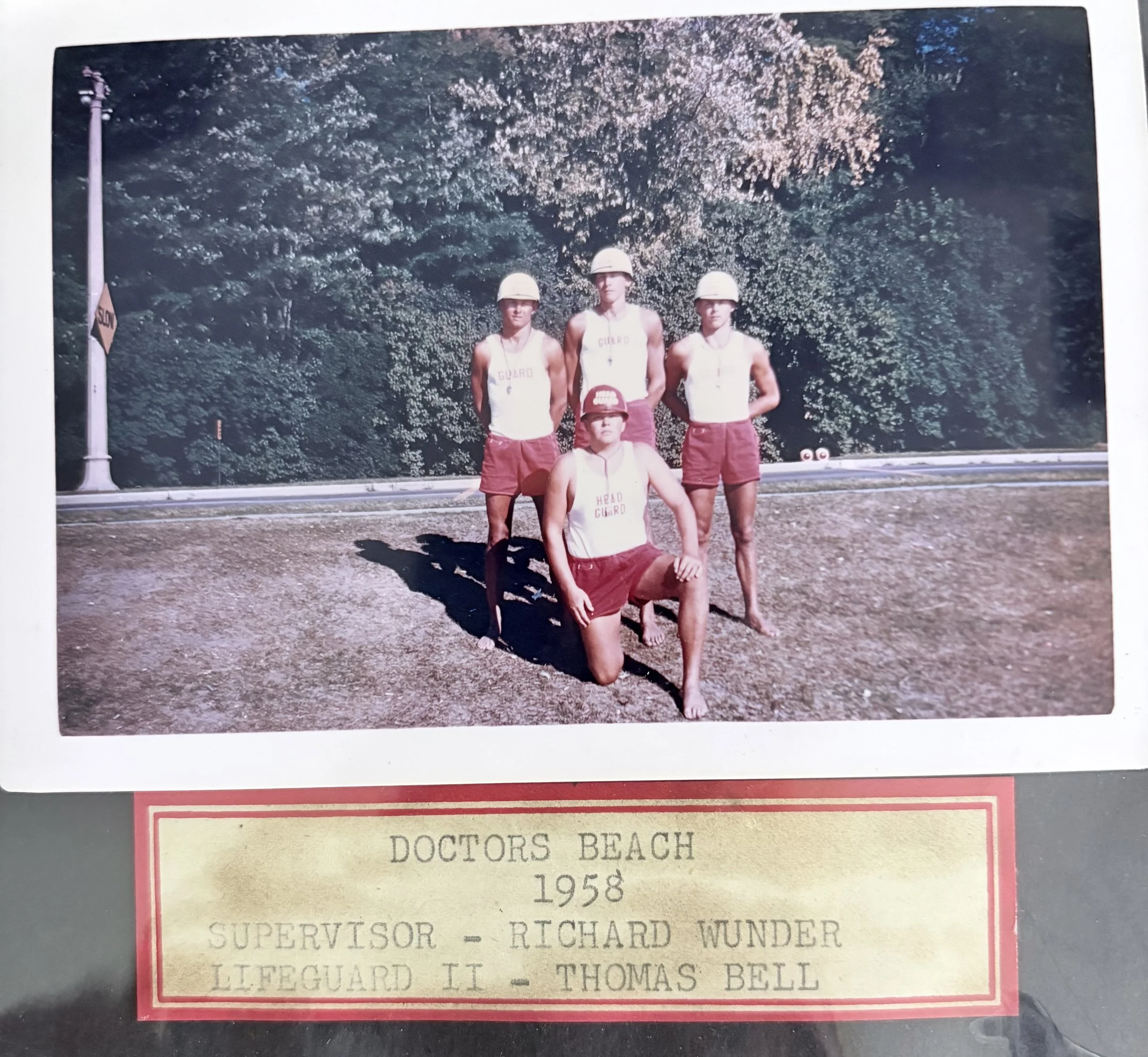  Richard Wunder and Thomas Bell and two unnamed lifeguards 1958 
